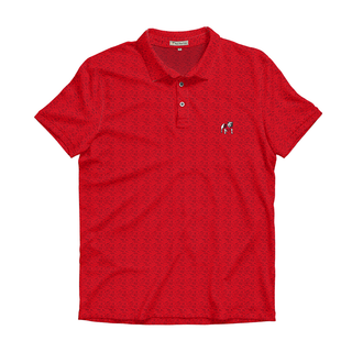 Youth UGA Standing Dawg Classic City Polo • Red & Black