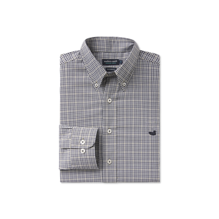 Dyer Performance Gingham Dress Shirt • Navy & Dark Green