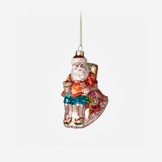 Beach Bum Santa Ornament