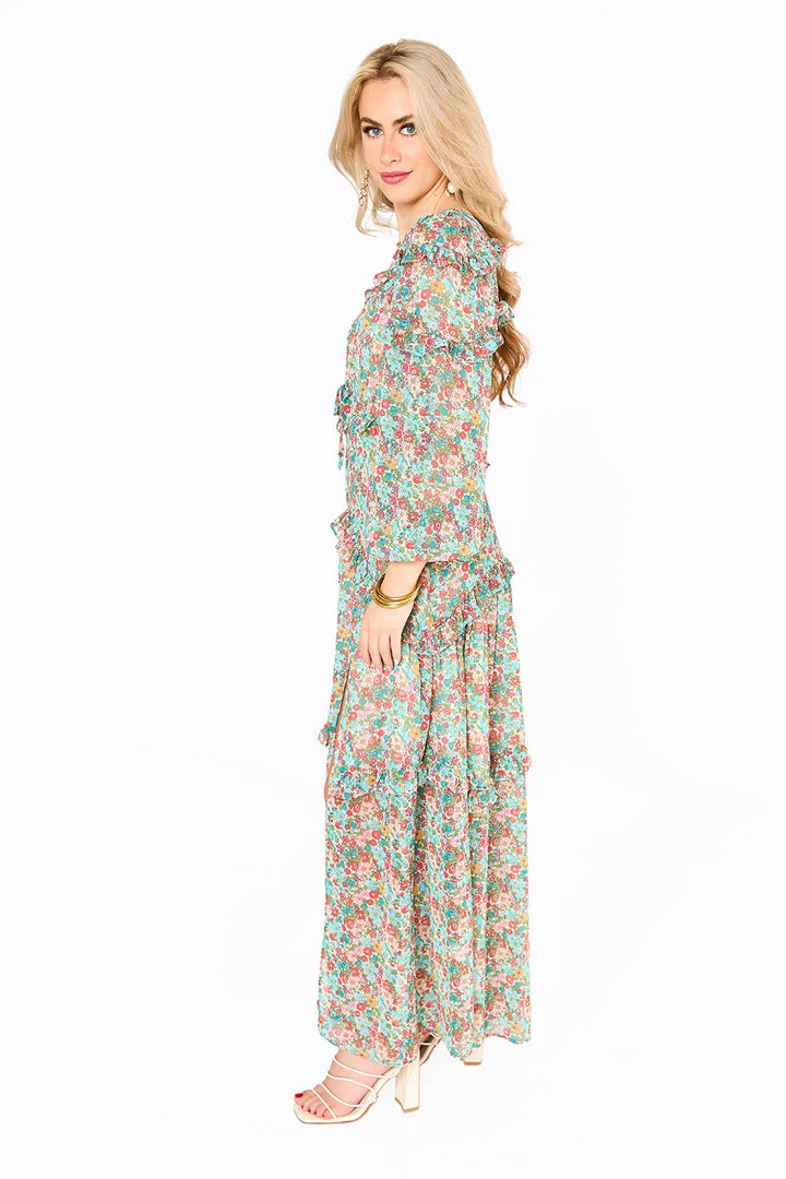 Pia Long Sleeve Maxi Dress • Lush