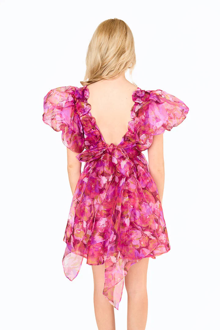 Hollis Puff Sleeve Mini Dress • Off To Paradise