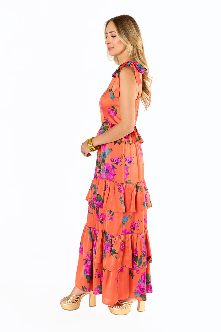 Buddylove | Edie Tie-Shoulder Maxi Dress | Tuscan Rose S / Tuscan Rose Buddylove | Edie Tie-Shoulder Maxi Dress | Tuscan Rose S / Tuscan Rose