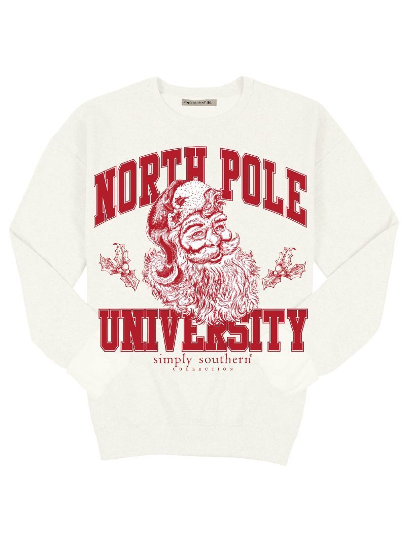 Simply Crew North Pole Sweatshirt • White