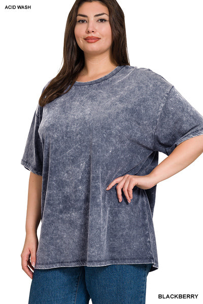 Asher Washed Top • Multiple Colors • Plus