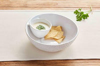 Stoneware Textured Chip & Dip