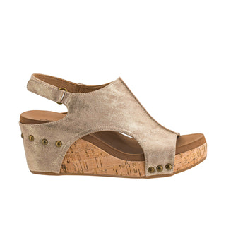 Carley Wedge • Gold Wash Metallic