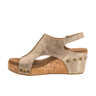 Carley Wedge • Gold Wash Metallic