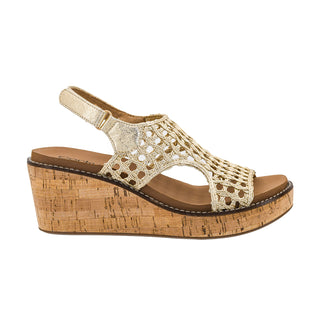 Carley Wedge • Gold Woven