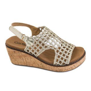 Carley Wedge • Gold Woven