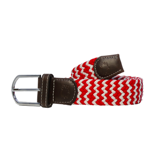 The Charleston Two Toned Woven Stretch Belt