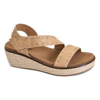 Chit Chat Wedge Sandal • Almond