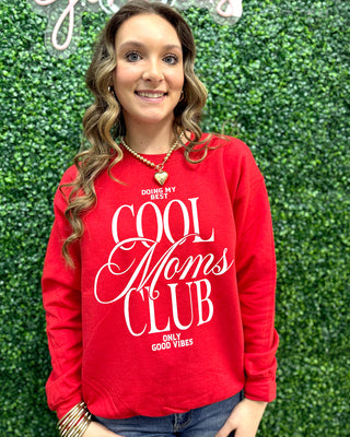 Cool Mom's Club Sweatshirt • Red