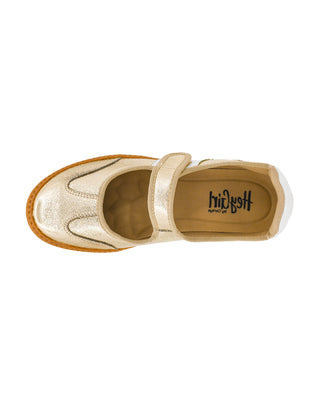 Calm Down Mary Jane Sneaker • Gold