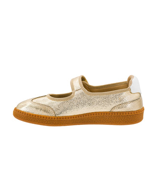 Calm Down Mary Jane Sneaker • Gold