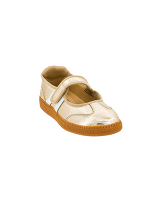 Calm Down Mary Jane Sneaker • Gold