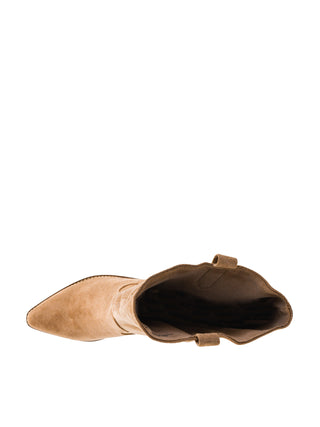 City Slicker Tall Boots • Sand Faux Suede