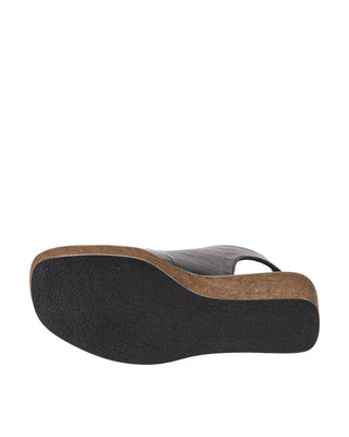 Let's Talk About It Wedge Sandal • Black