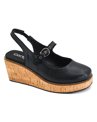 Pity Party Wedge Sandal • Black