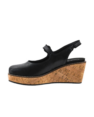 Pity Party Wedge Sandal • Black
