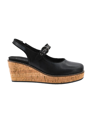 Pity Party Wedge Sandal • Black