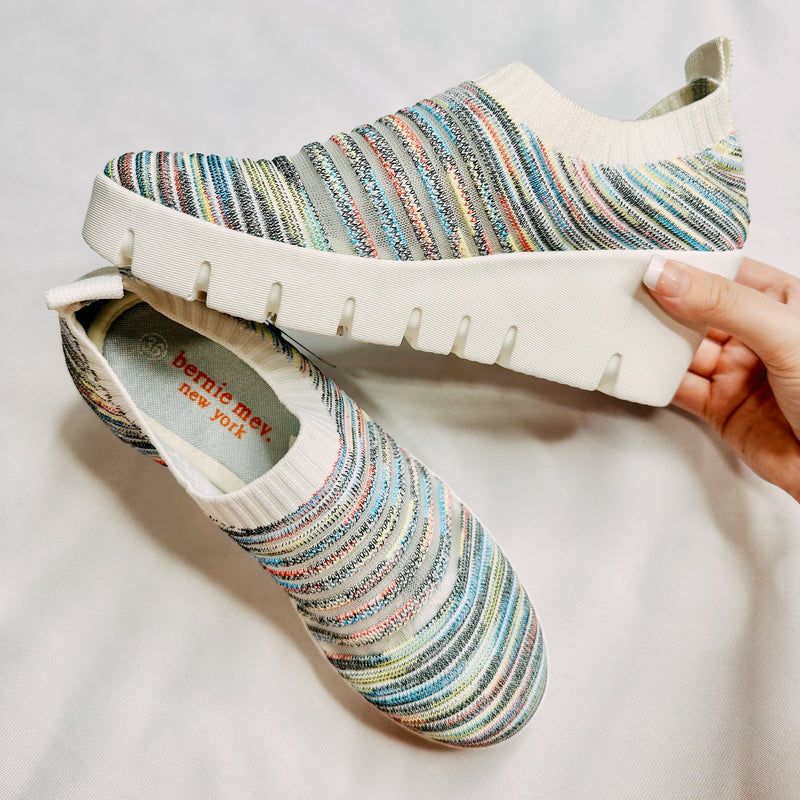 Solange Slip On Wedge • Light Rainbow