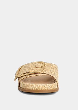 Delphine Slide Sandal • Raffia