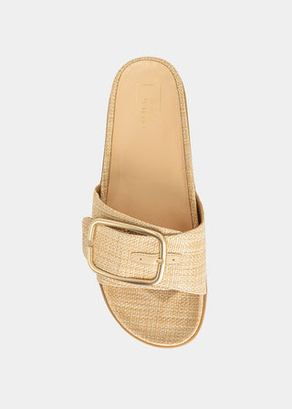 Delphine Slide Sandal • Raffia