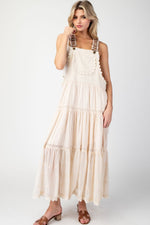 Martinis On The Coast Overall Dress • Oatmeal