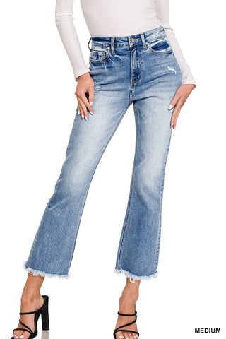 Violet High Rise Straight Leg Jeans • Medium Wash