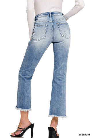 Violet High Rise Straight Leg Jeans • Medium Wash