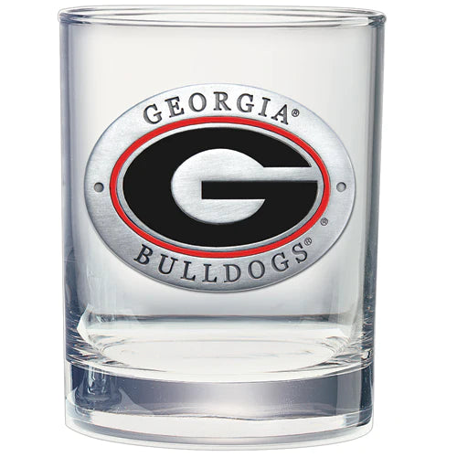 University Of Georgia Double Old Fashioned Glass