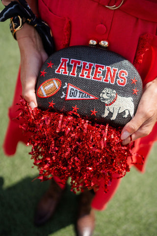 Gameday Embroidered Clutch • Athens