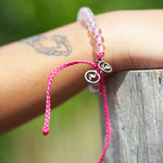 Flamingo Beaded Bracelet • Pink