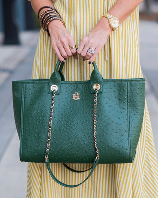 Missy Tote • Hunter Green EO