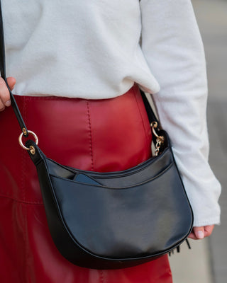Mallory Crossbody + Tassel • Black LS