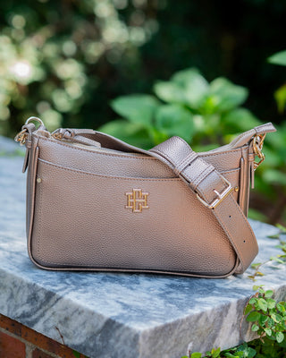 Paxton Crossbody with Pockets • Bronze