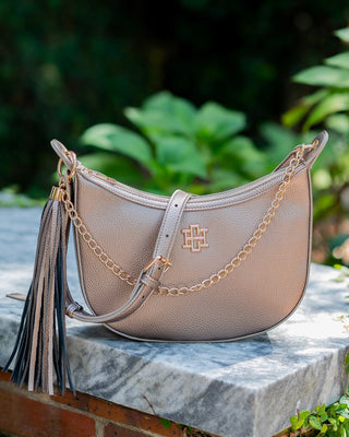 Mallory Crossbody + Tassel • Bronze