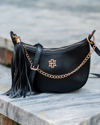 Mallory Crossbody + Tassel • Black LS