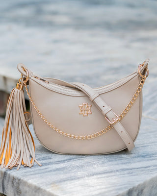 Mallory Crossbody + Tassel • Stone