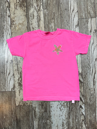 Youth Colorful Starfish SSI Tee • Hot Pink