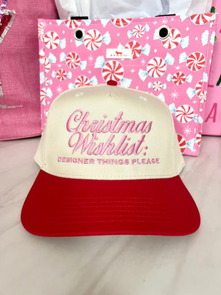Christmas Wishlist Trucker Hat • Red