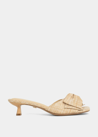Ella Slip-On Mule Sandal • Raffia