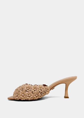 Elsa Floral Heel • Nude