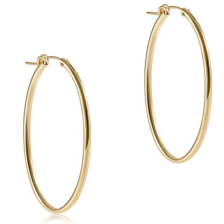 Oval Gold 2" Hoop • Smooth