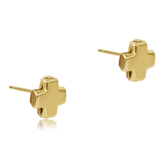 Signature Cross Gold Studs • Gold