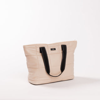 Layover Medium Tote • Putty Box Quilted