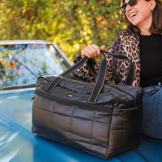First Class Duffle • Black Box Quilted