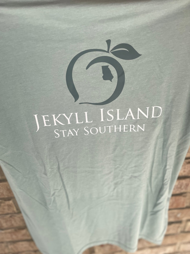 Hometown Jekyll Island Short Sleeve Tee • Heather Sage