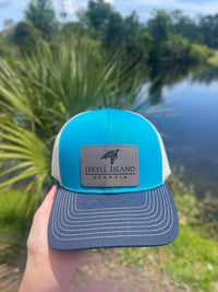 Jekyll Island Leather Patch Hat Turtle