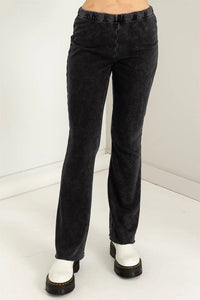 Wild Soul Mid-Rise Flare Pants • Black